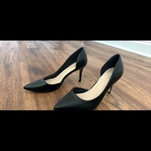 Brand New Black Vegan Leather Heels